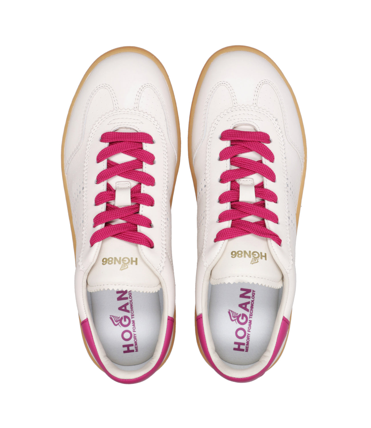 Hogan | Cool Sneakers White and Fuxia