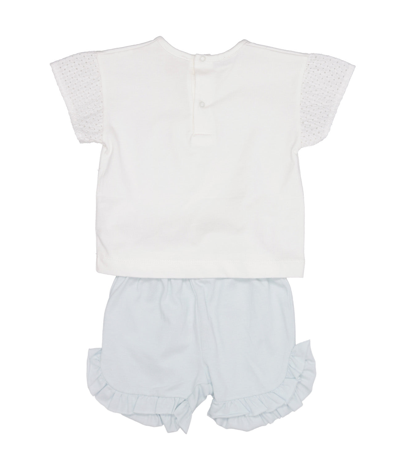 Lalalù | White T-Shirt and Bermuda Shorts Set