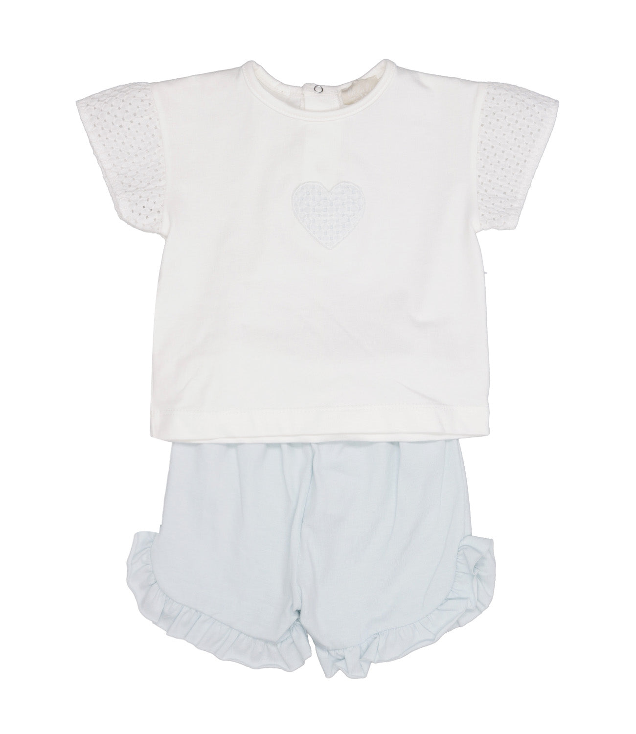 Lalalù | White T-Shirt and Bermuda Shorts Set