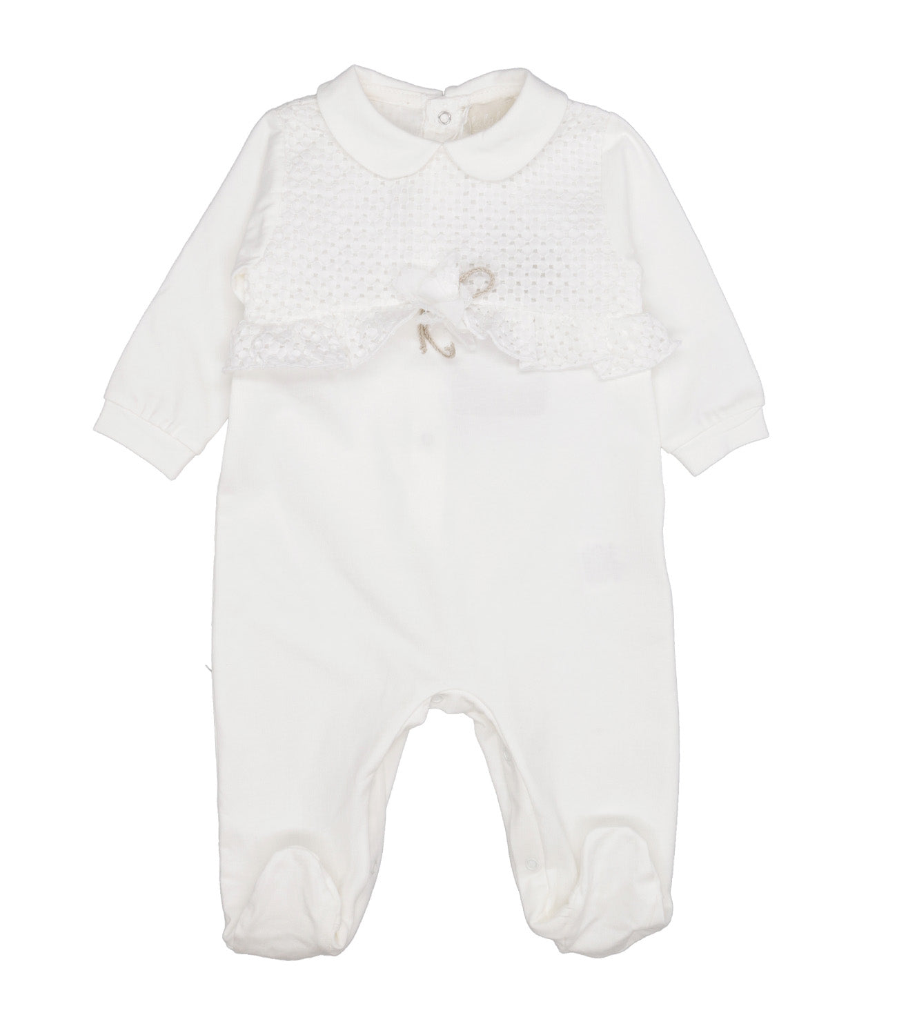 Lalalù | Milk White Sleepsuit