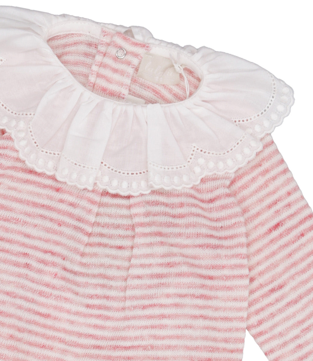 Lalalù | Pink and White Sleepsuit