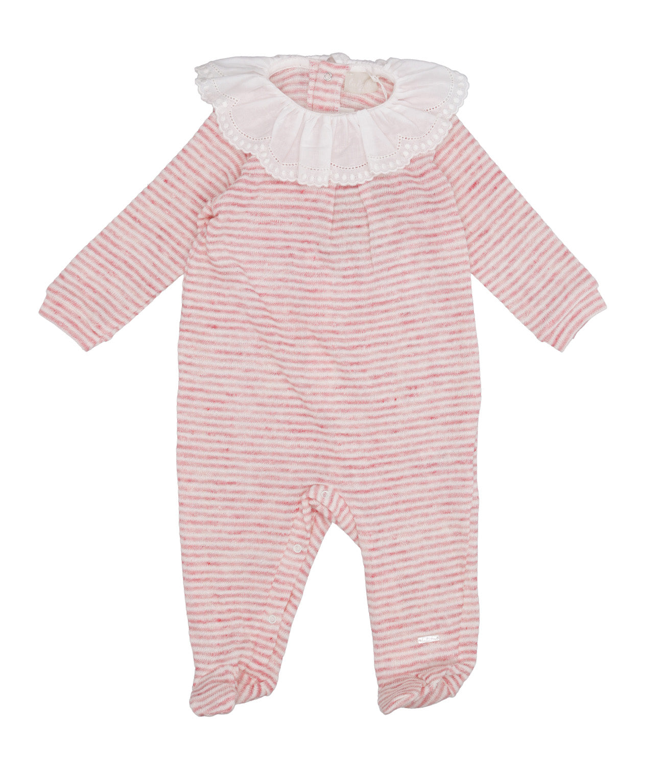 Lalalù | Pink and White Sleepsuit