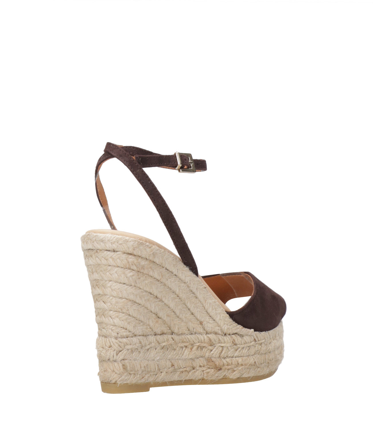 Manebi | Espadrillas Open Toe Wedge Marrone Cioccolato