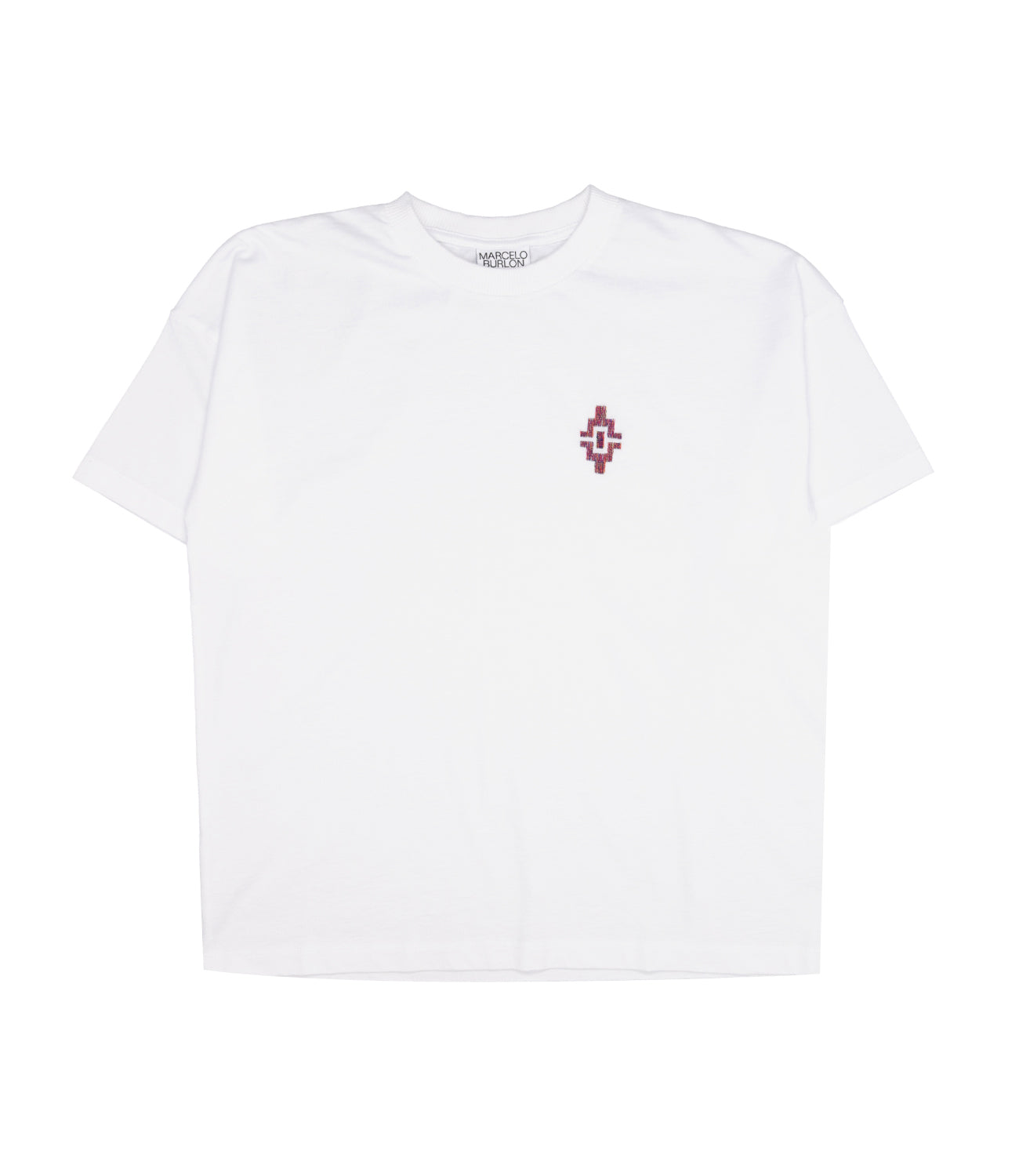 Marcelo Burlon Kids | T-Shirt Graffiti Cross Over Bianco