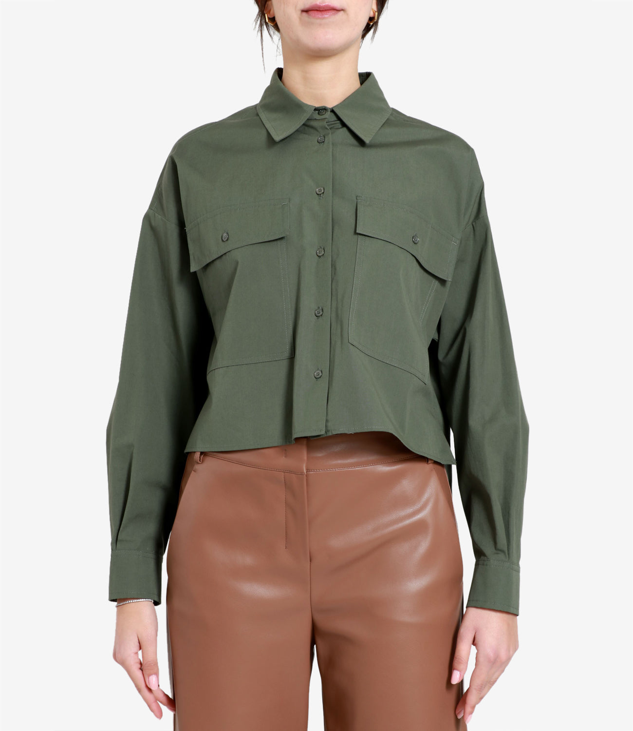 Max Mara Weekend | Military Green Shirt