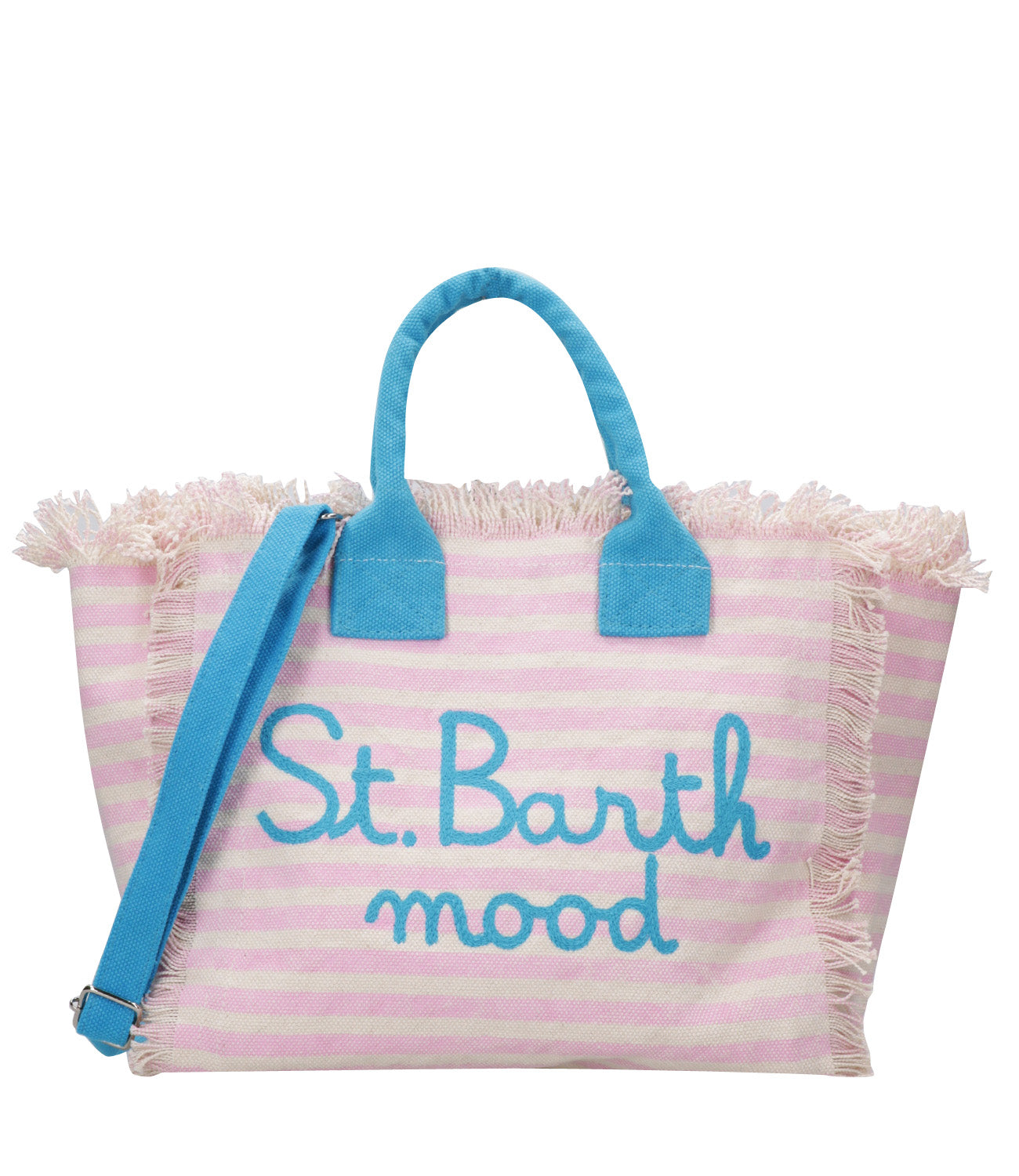 MC2 Saint Barth | Pink and Ecru Bag