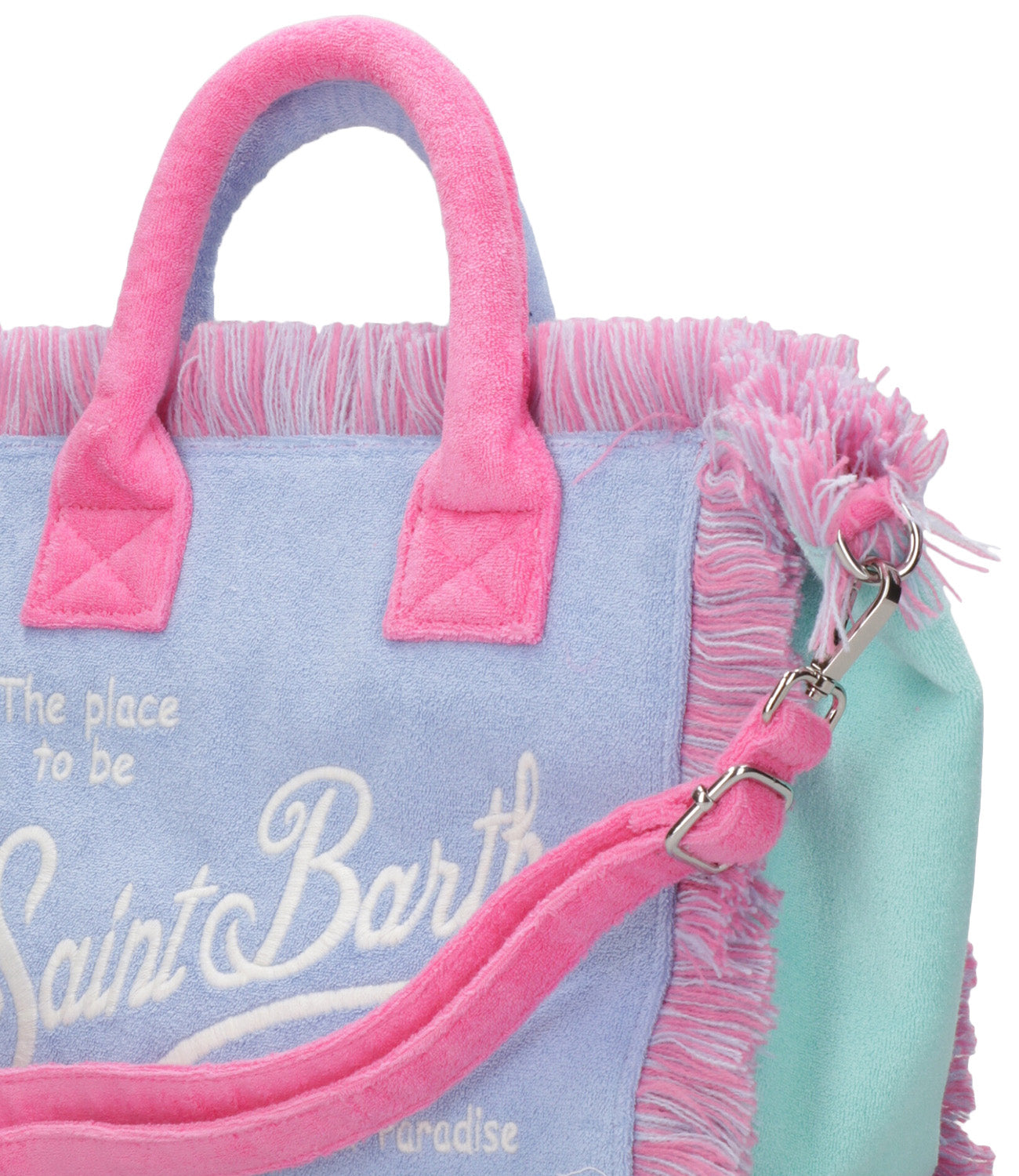 MC2 Saint Barth | Borsa Colette Sponge Rosa e Celeste