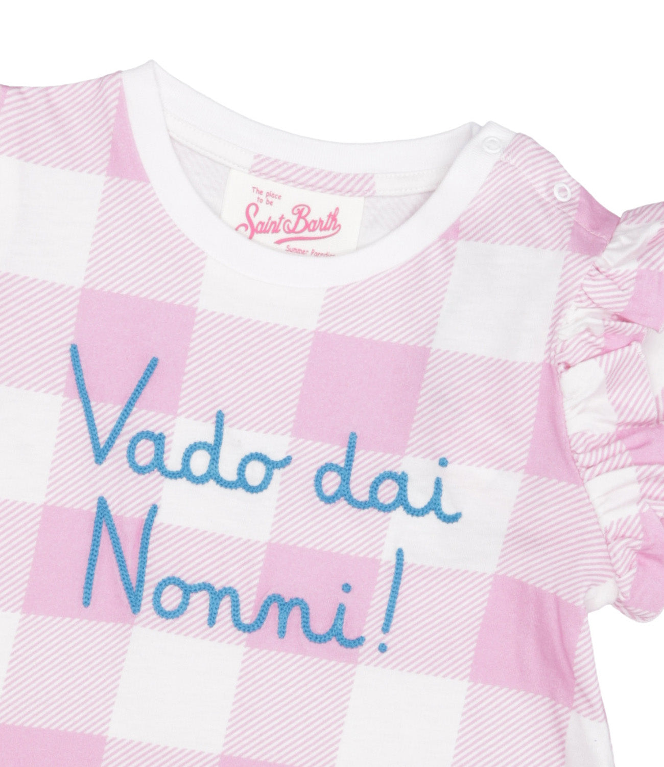 MC2 Saint Barth Kids | T-Shirt Rosa e Bianco