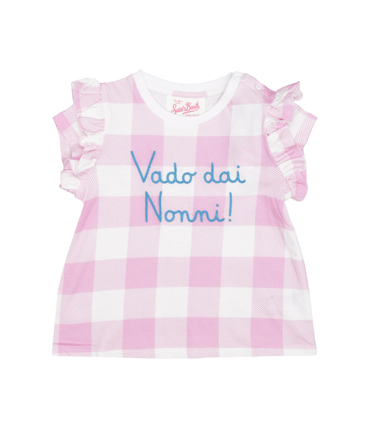 MC2 Saint Barth Kids | T-Shirt Rosa e Bianco