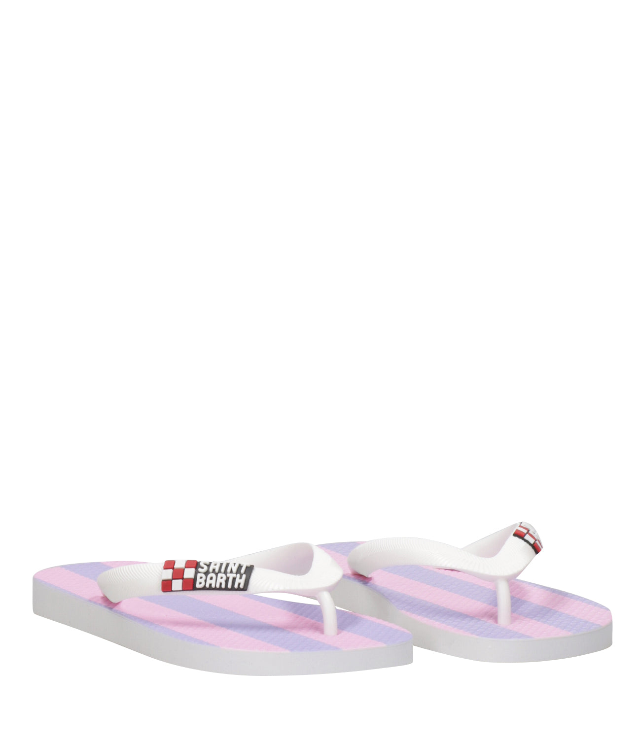 MC2 Saint Barth Kids | Clara Lilac and Pink Flip Flops