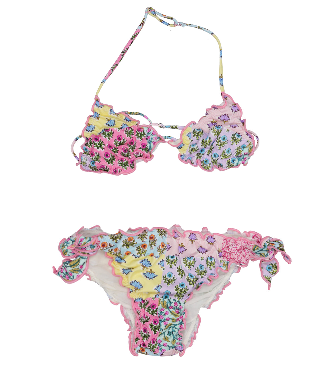 MC2 Saint Barth | Cris Pink and Multicolor Bikini Swimsuit