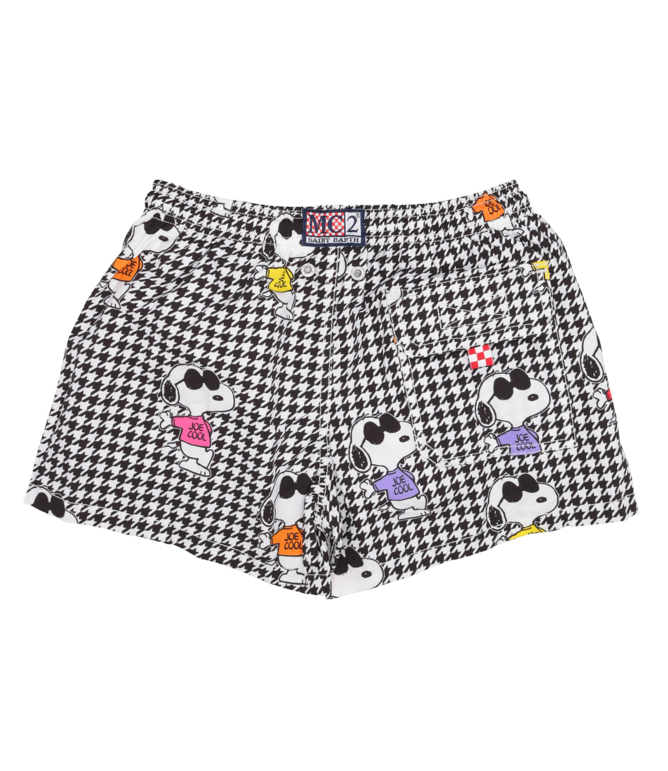 MC2 Saint Barth Kids | Costume Boxer Jean Nero e Bianco