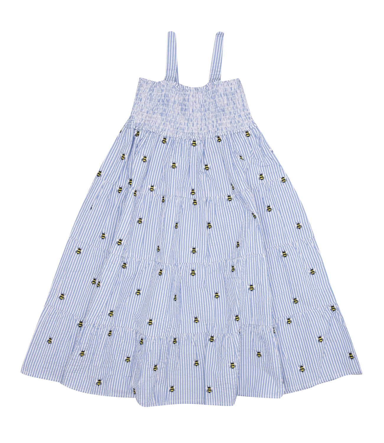 MC2 Saint Barth Kids | Jemine Jr Dress Light Blue and White