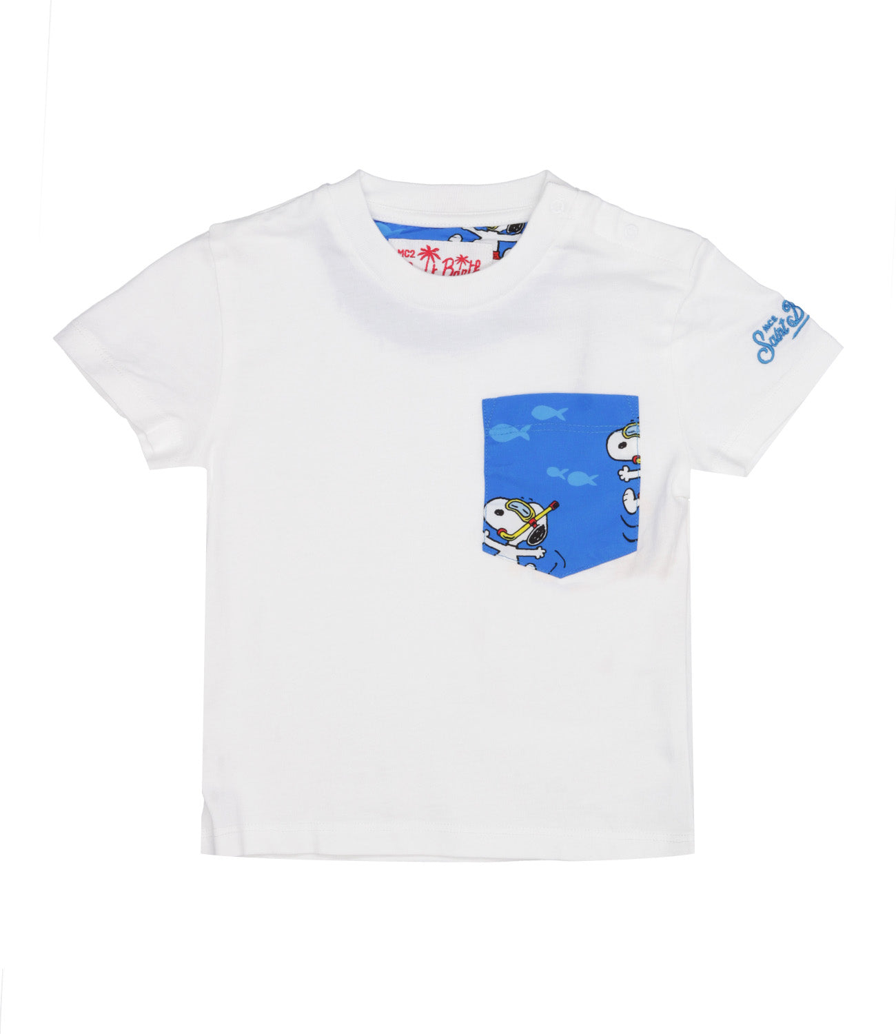 MC2 Saint Barth | T-Shirt Kea Scuba Snoopy Bianco