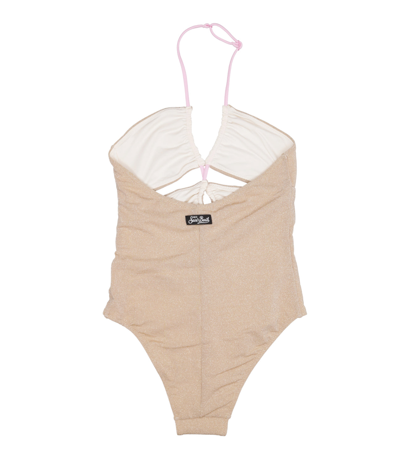 MC2 Saint Barth Kids | Kinsley Junior Gold One-piece Swimsuit