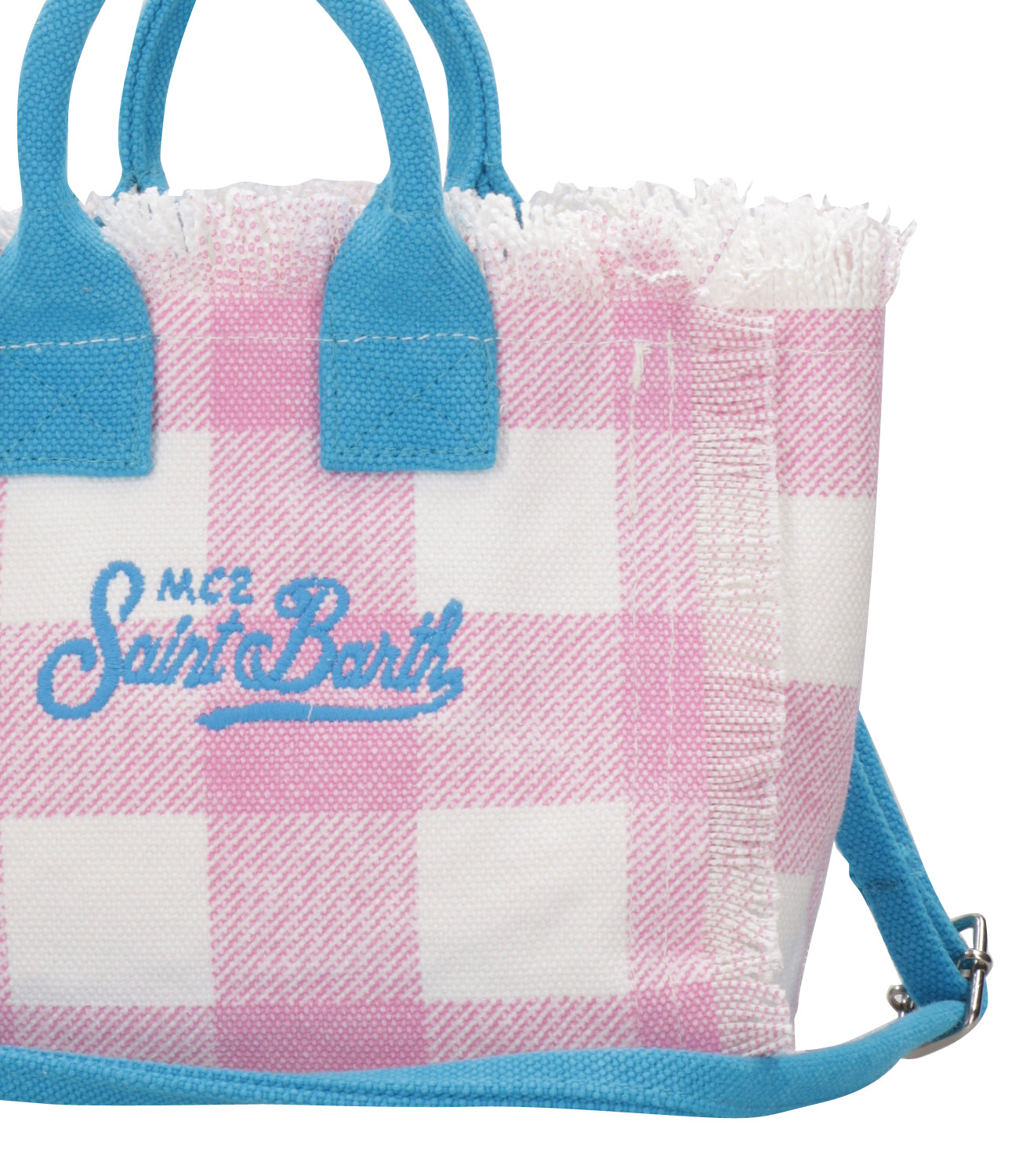 MC2 Saint Barth | Vanity Mini Pink and White Bag