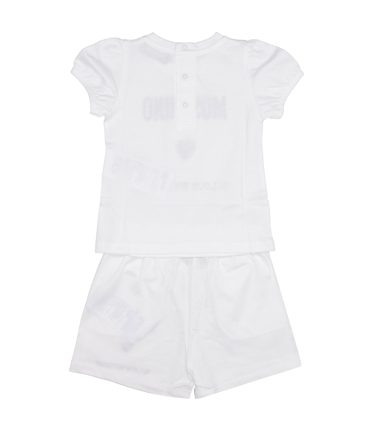 Moschino Baby | Set T-Shirt e Shorts Bianco Ottico