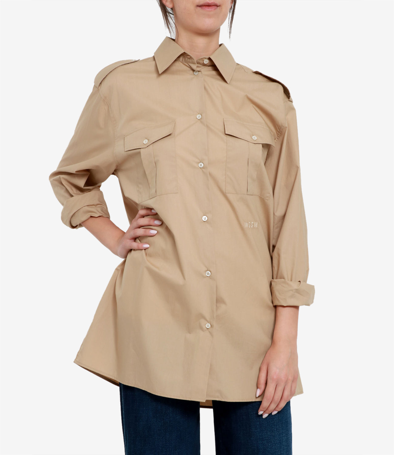 MSGM | Beige Shirt