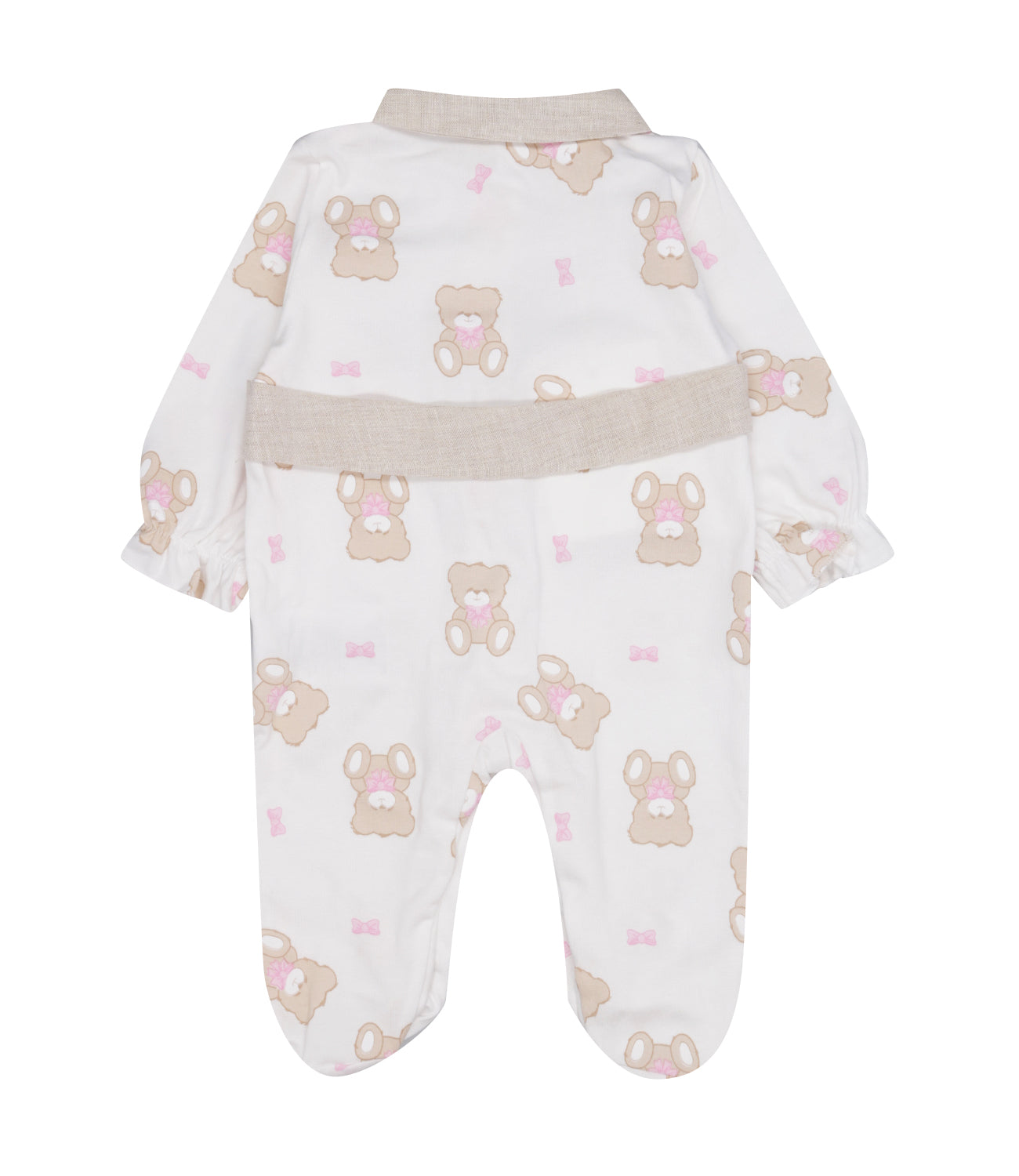 Nanan | White and Beige Sleepsuit