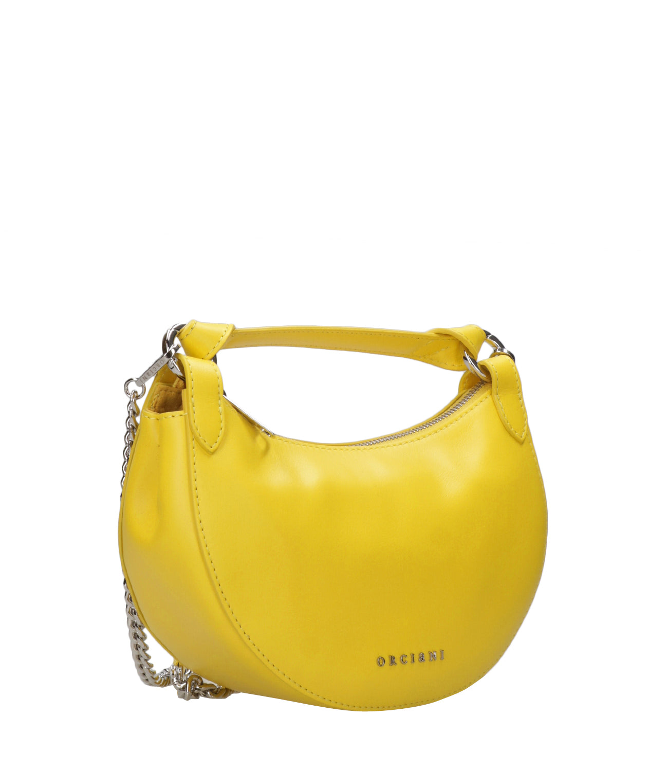 Orciani | Borsa Mini Bag Dumpling Soft Gialla