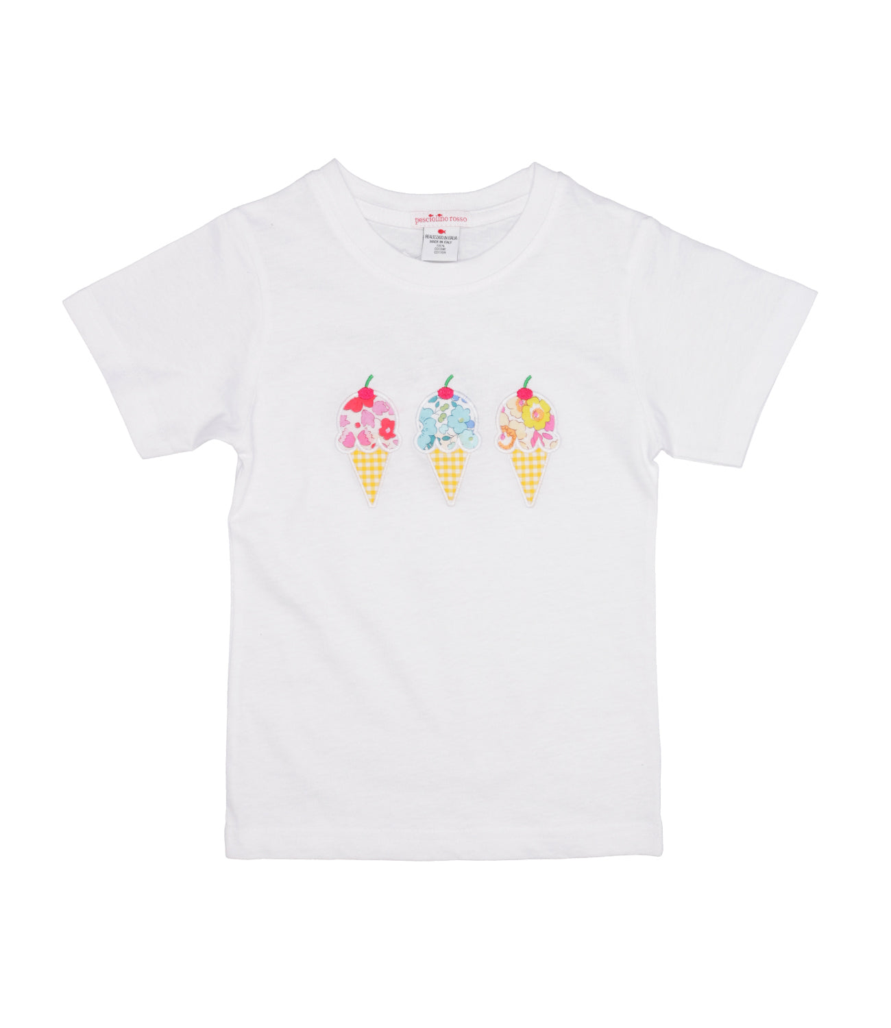 Pesciolino Rosso Kids Beachwear | T-Shirt Gelatini Bianco