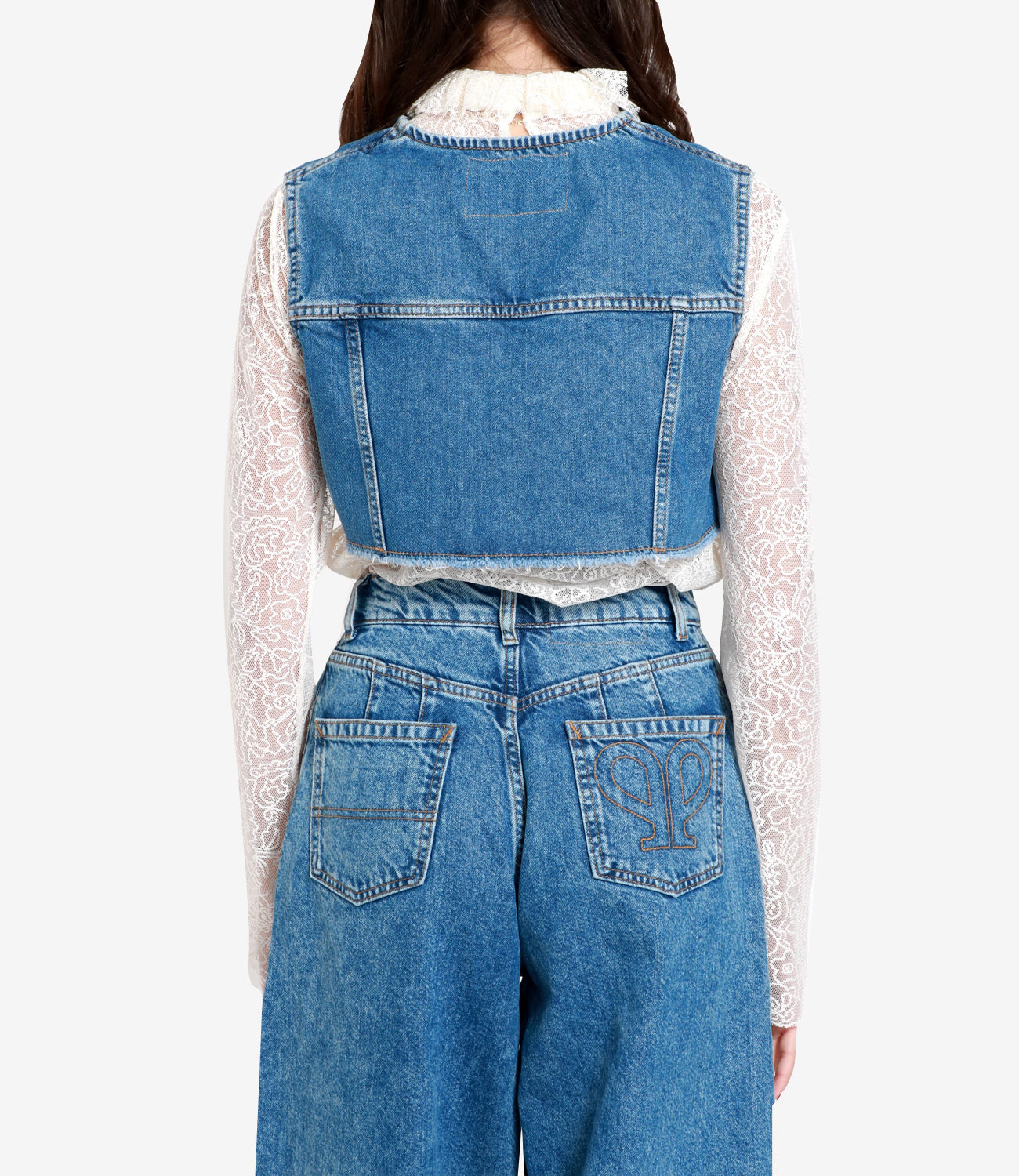 Philosophy di Lorenzo Serafini | Gilet Blu Denim