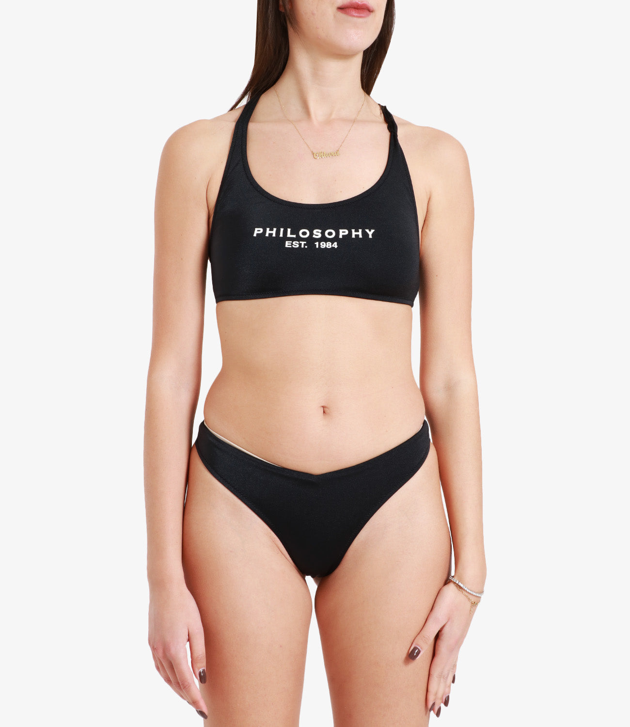 Philosophy di Lorenzo Serafini | Black Bikini Swimsuit