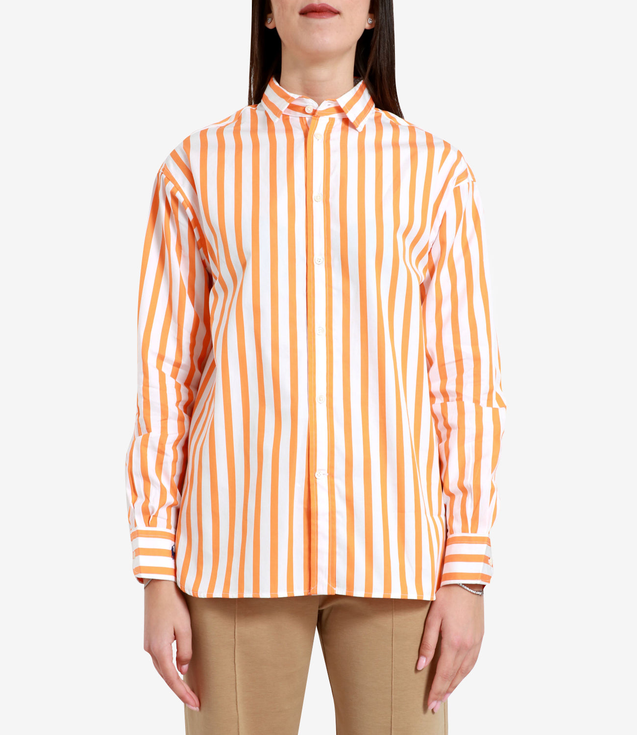 Polo Ralph Lauren | White and Orange Blouse