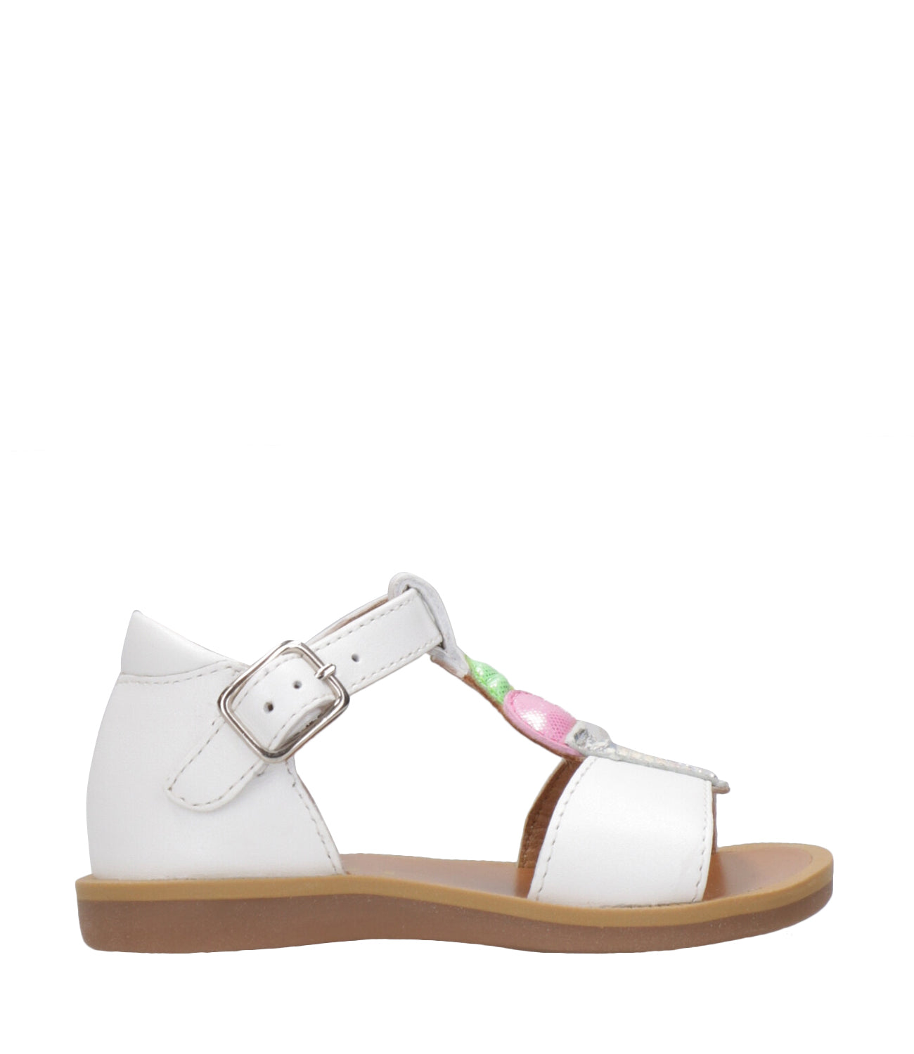 Pom D'Api | Sandal Poppy Ice Cream White