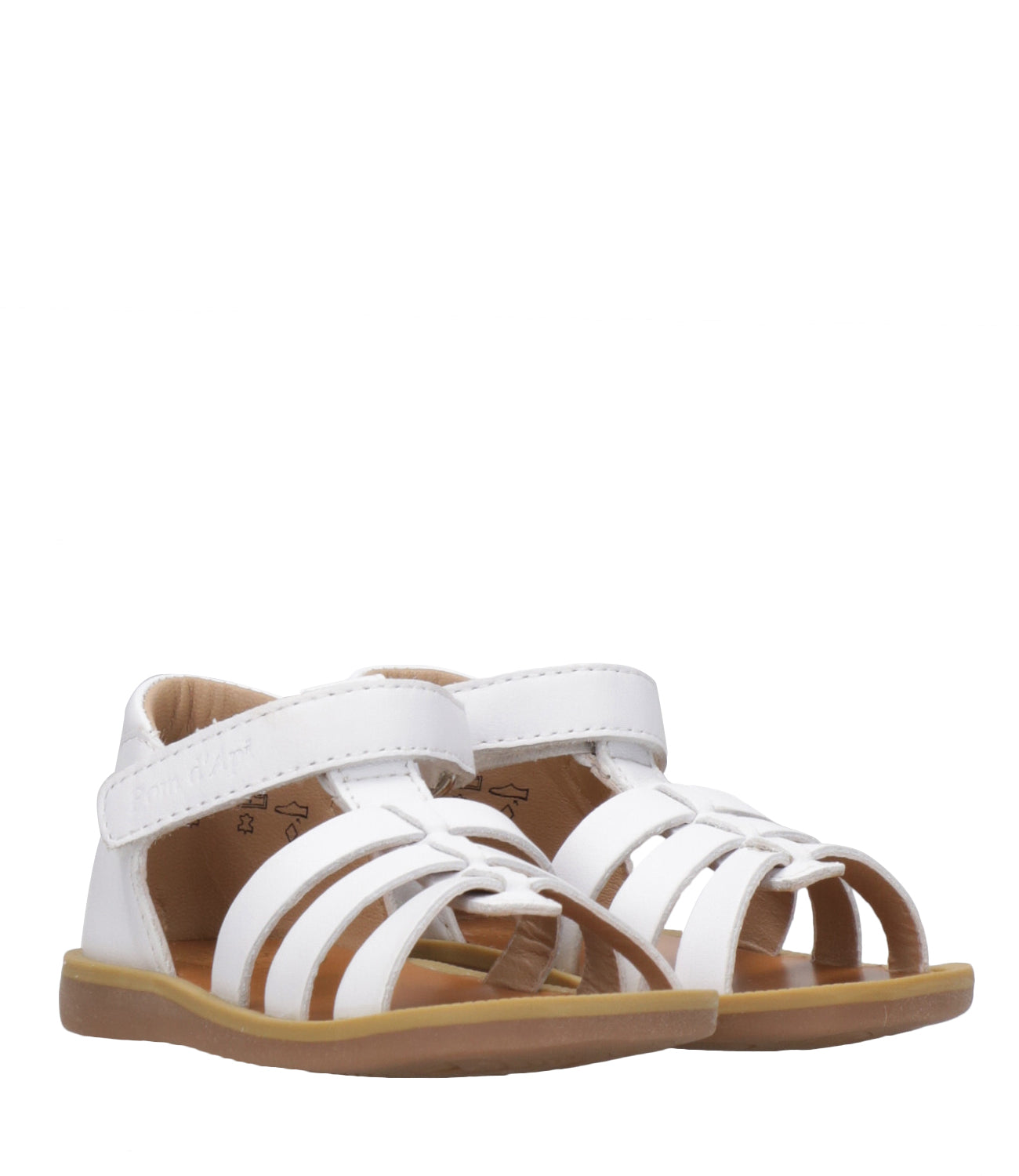 Pom D'Api | Sandal Poppy Strapp White