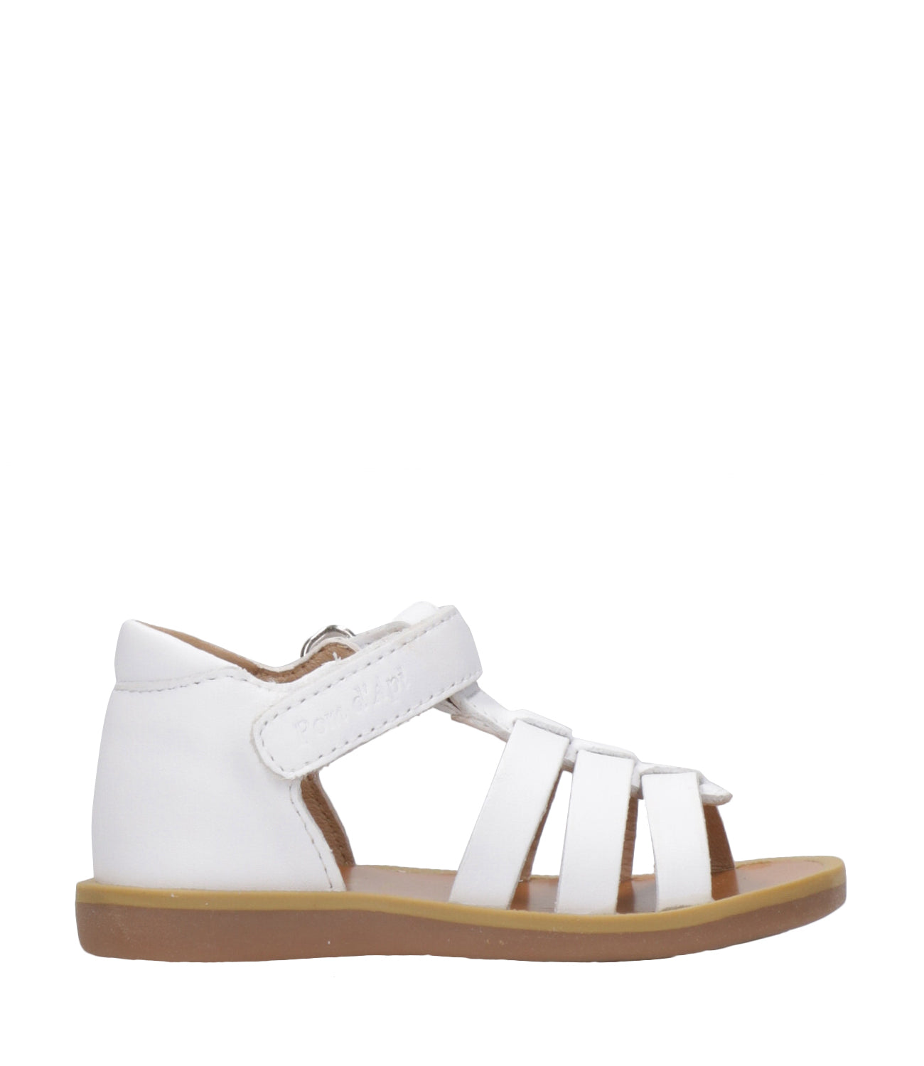 Pom D'Api | Sandal Poppy Strapp White