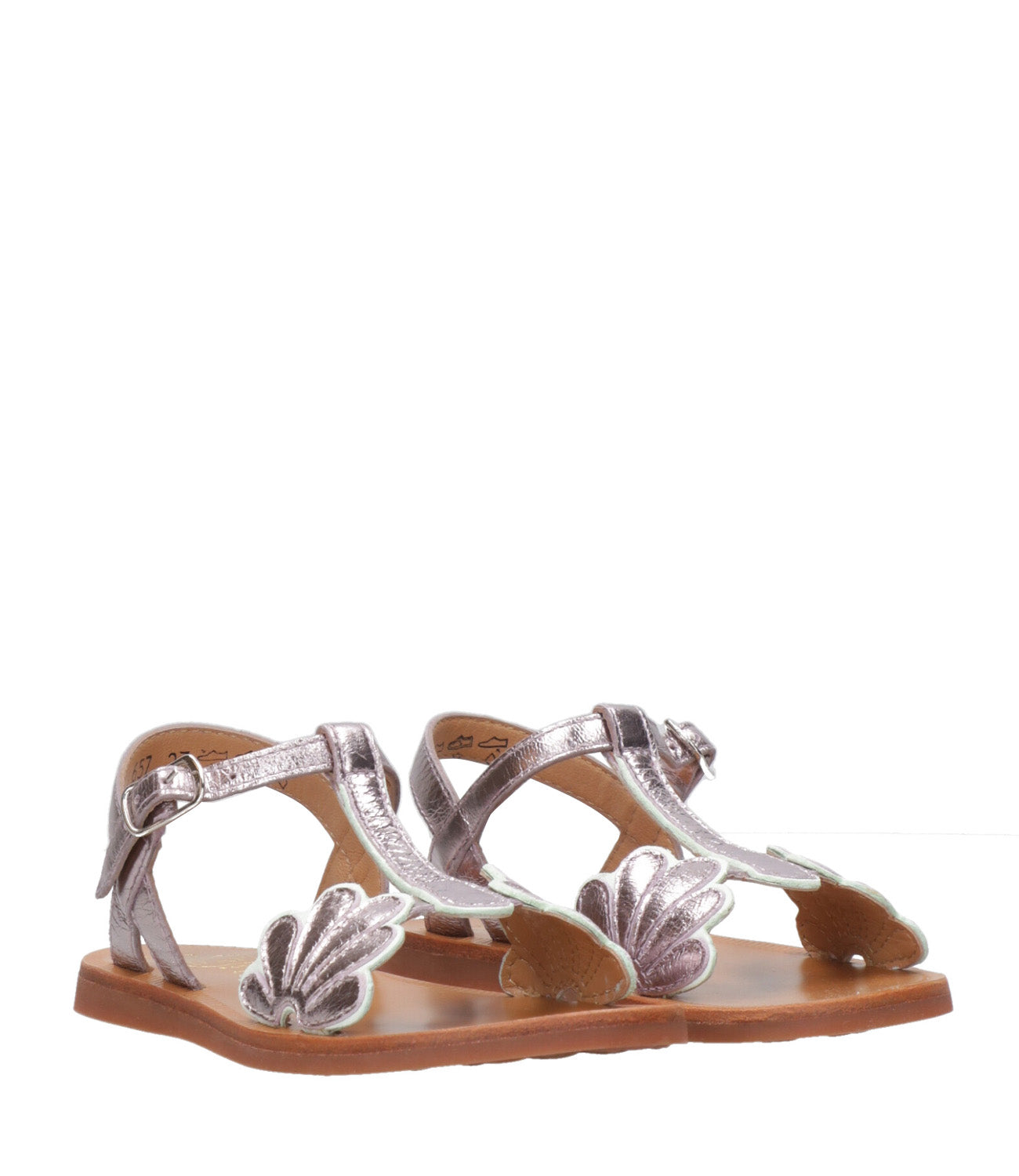 Pom D'Api | Antique Silver Sandal