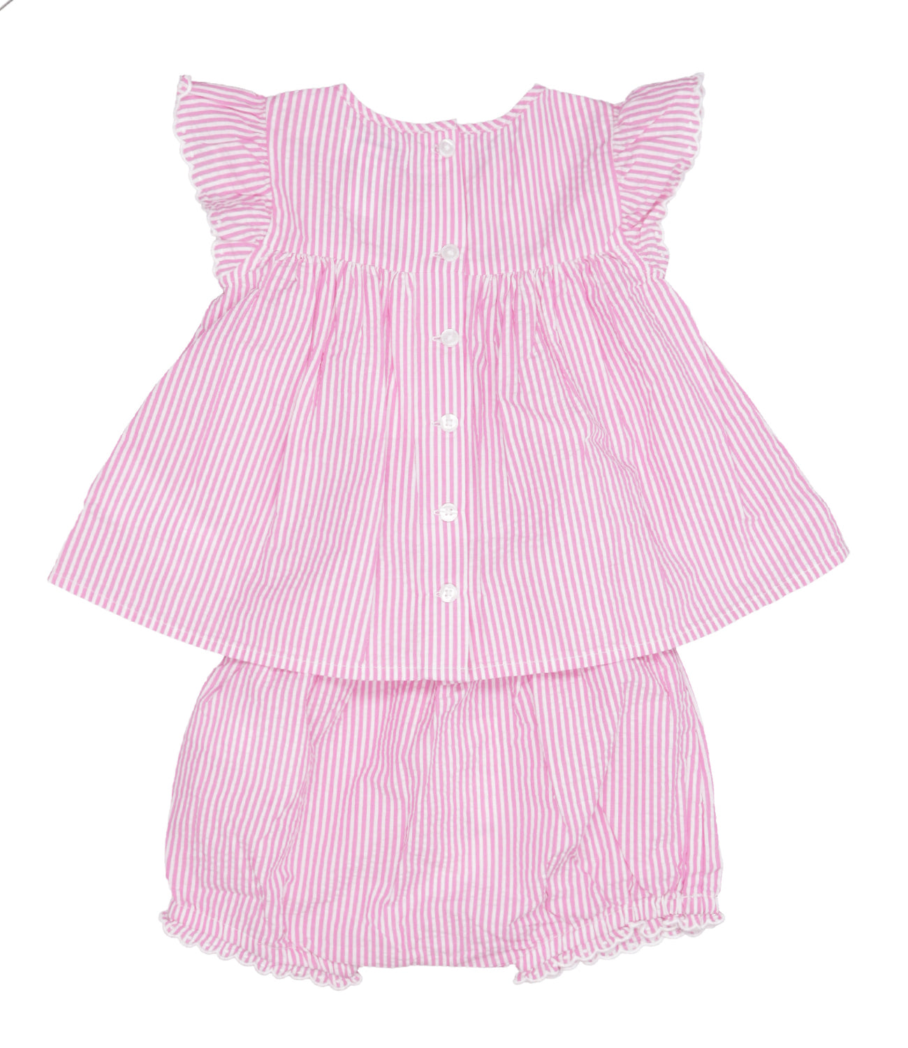 Ralph Lauren Childrenswear | Pink and White Top and Shorts Set