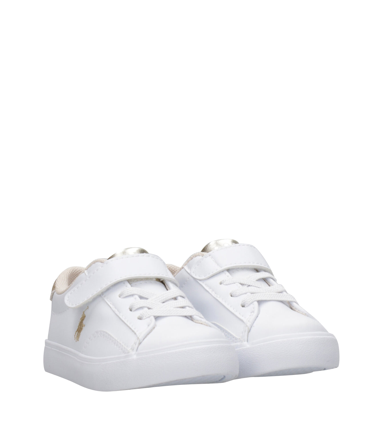 Ralph Lauren Childrenswear | Sneakers Theron V PS White and Gold