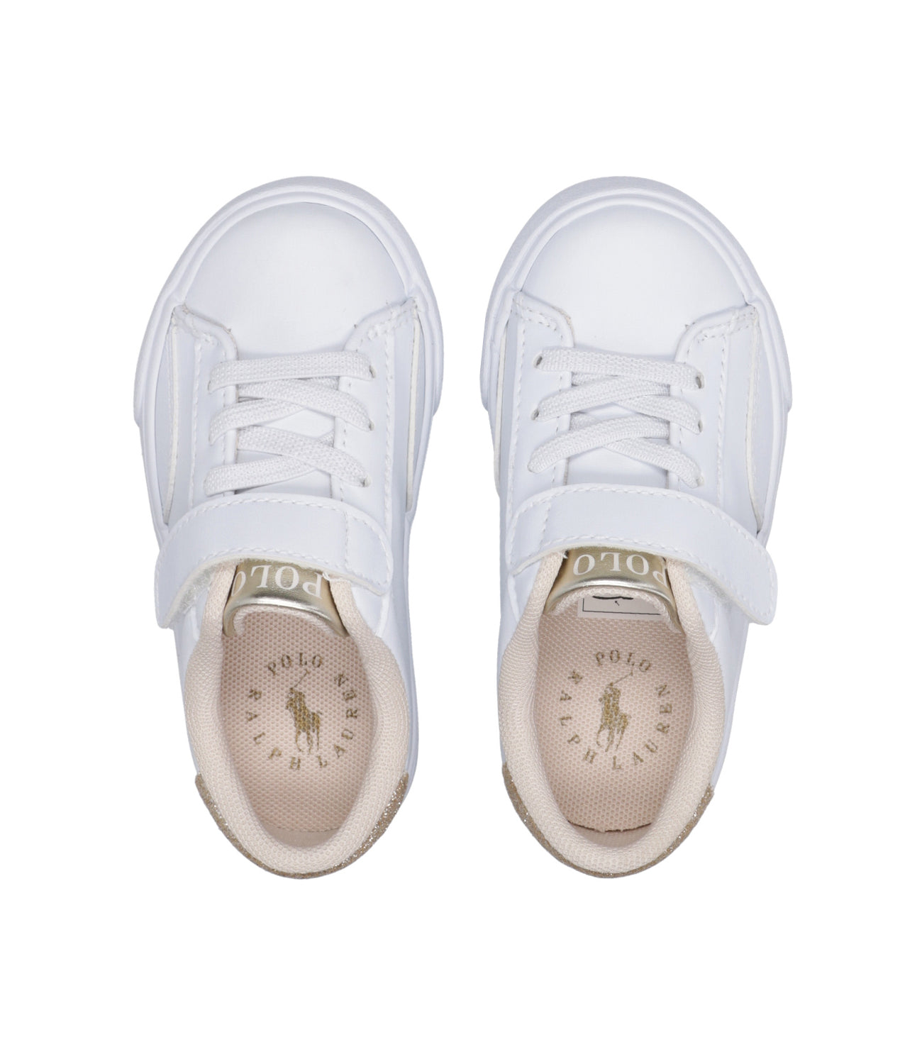 Ralph Lauren Childrenswear | Sneakers Theron V PS White and Gold