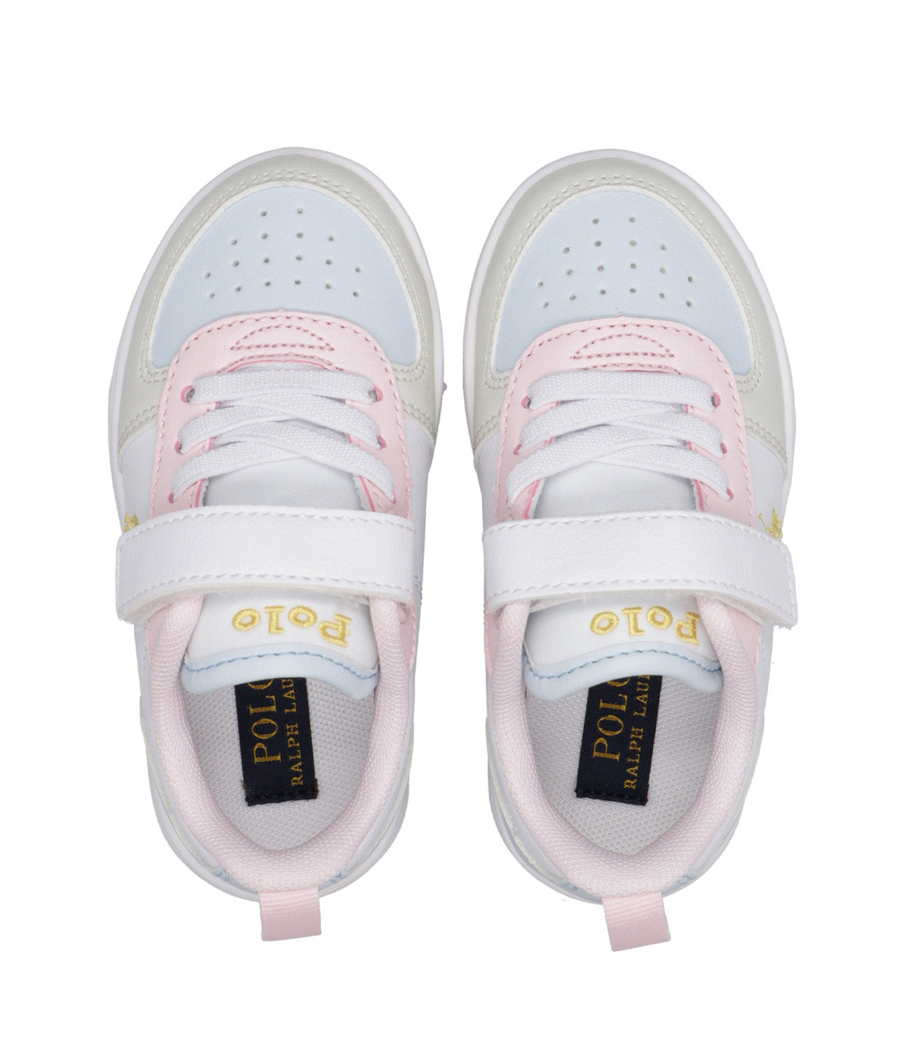 Ralph Lauren Childrenswear | Sneakers Court II PS White and Pink