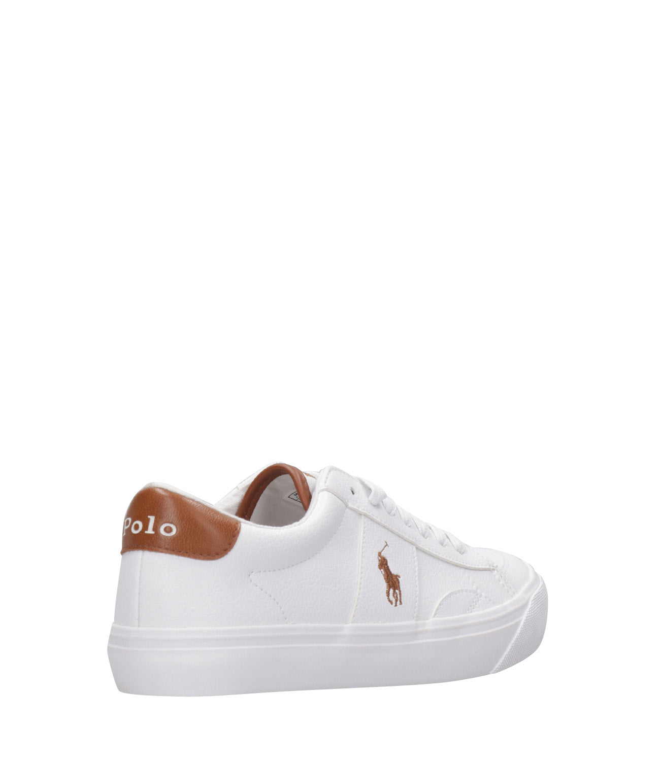 Ralph Lauren Childrenswear | White and Brown Sneakers