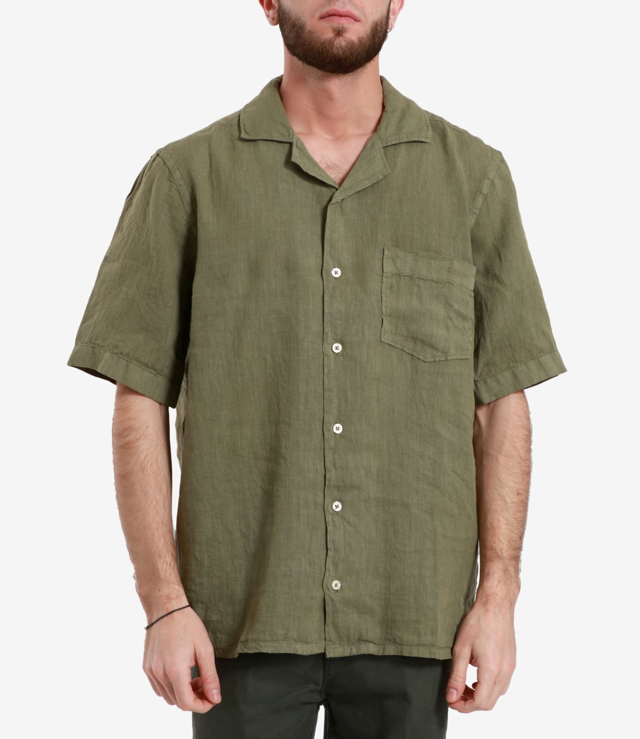 Roy Roger's Riviera | Camicia Bowling Verde Militare