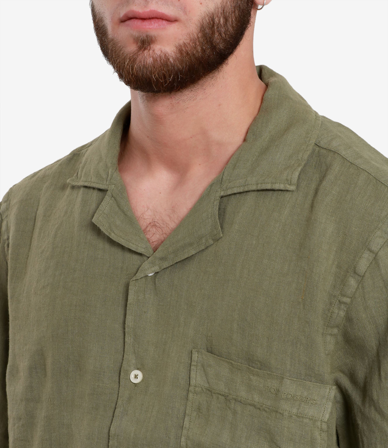 Roy Roger's Riviera | Camicia Bowling Verde Militare