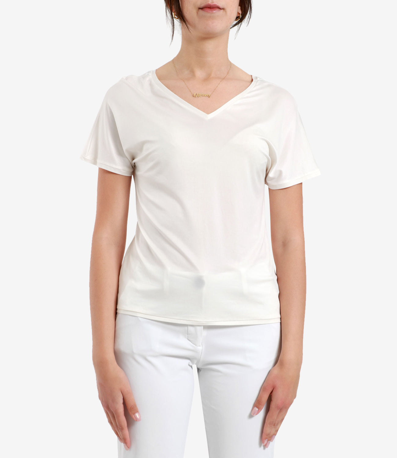RRD | T-Shirt Cupro V Neck White