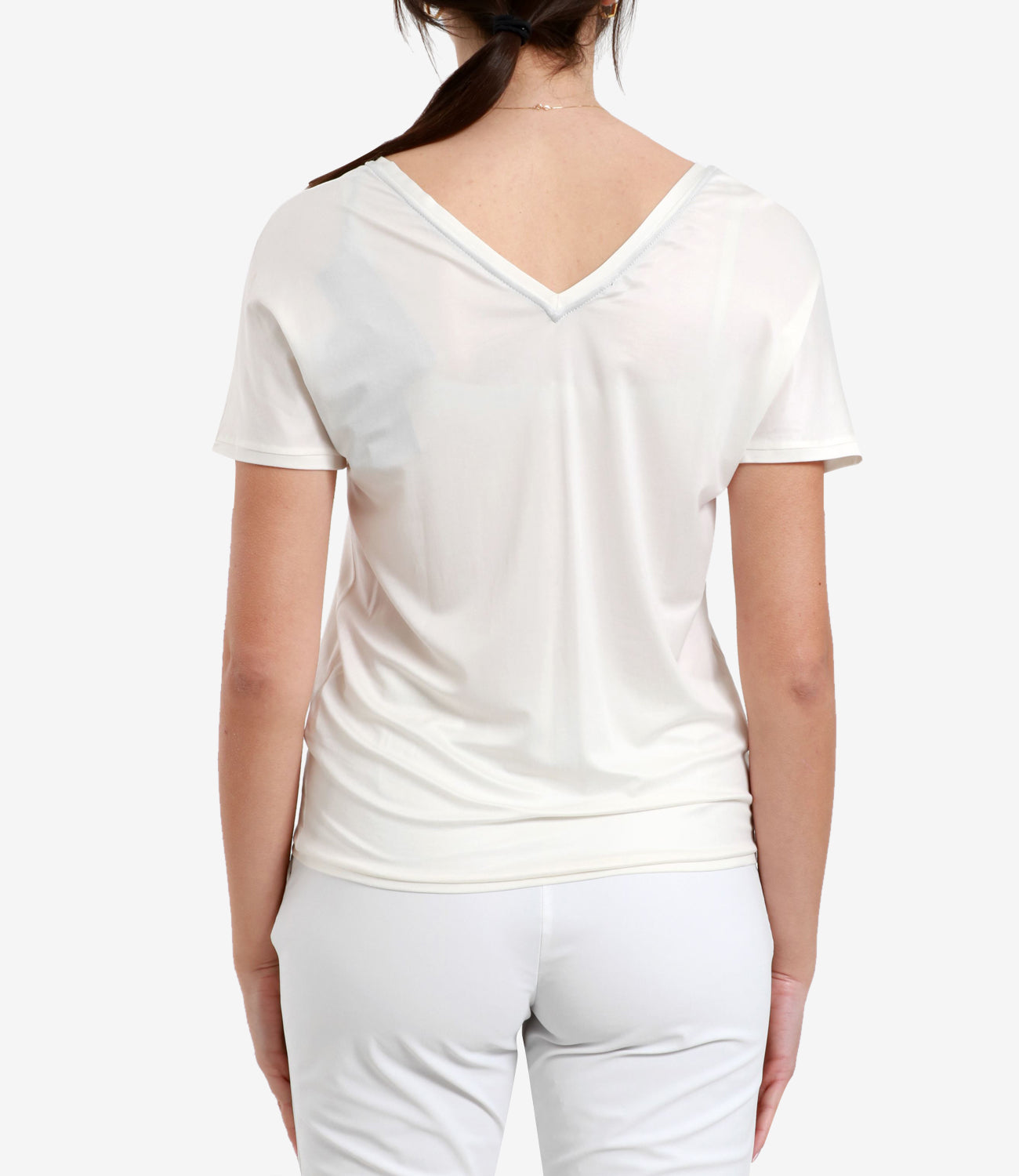 RRD | T-Shirt Cupro V Neck White