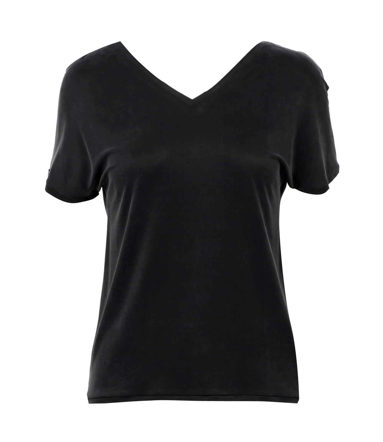 RRD | T-Shirt Cupro V Neck Black