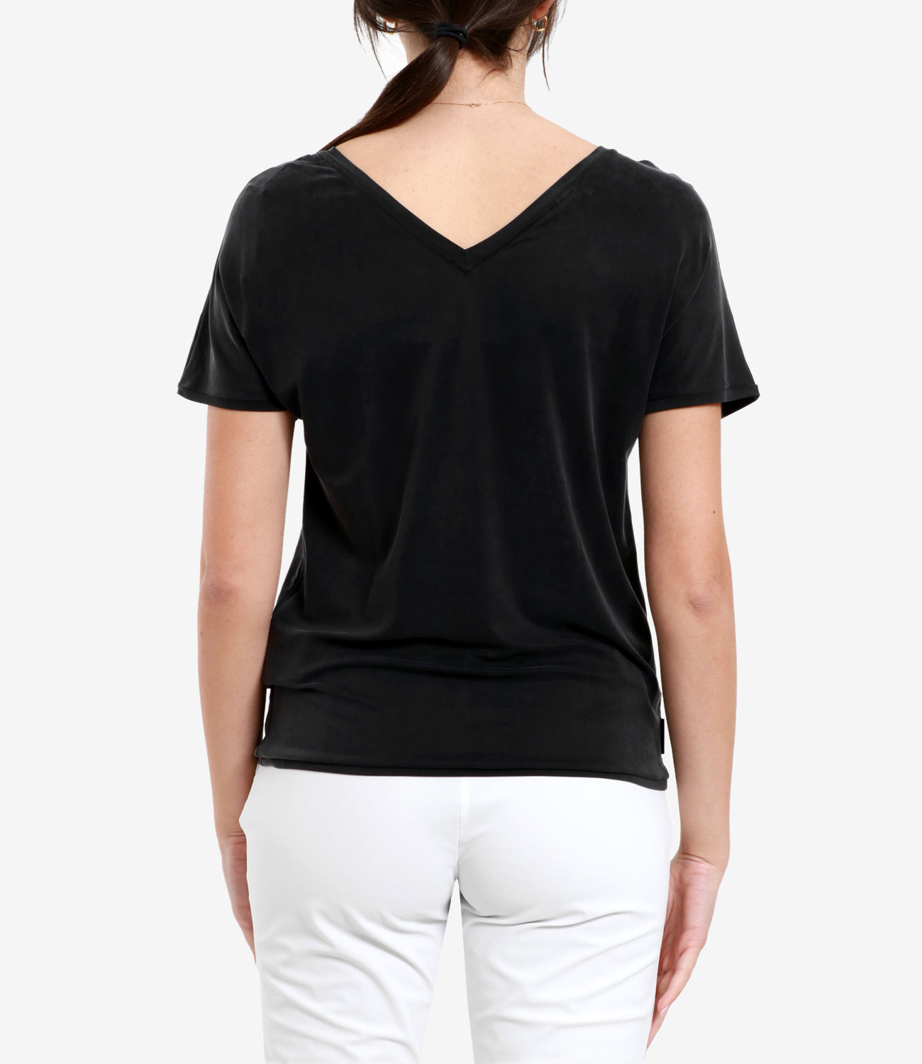 RRD | T-Shirt Cupro V Neck Nero