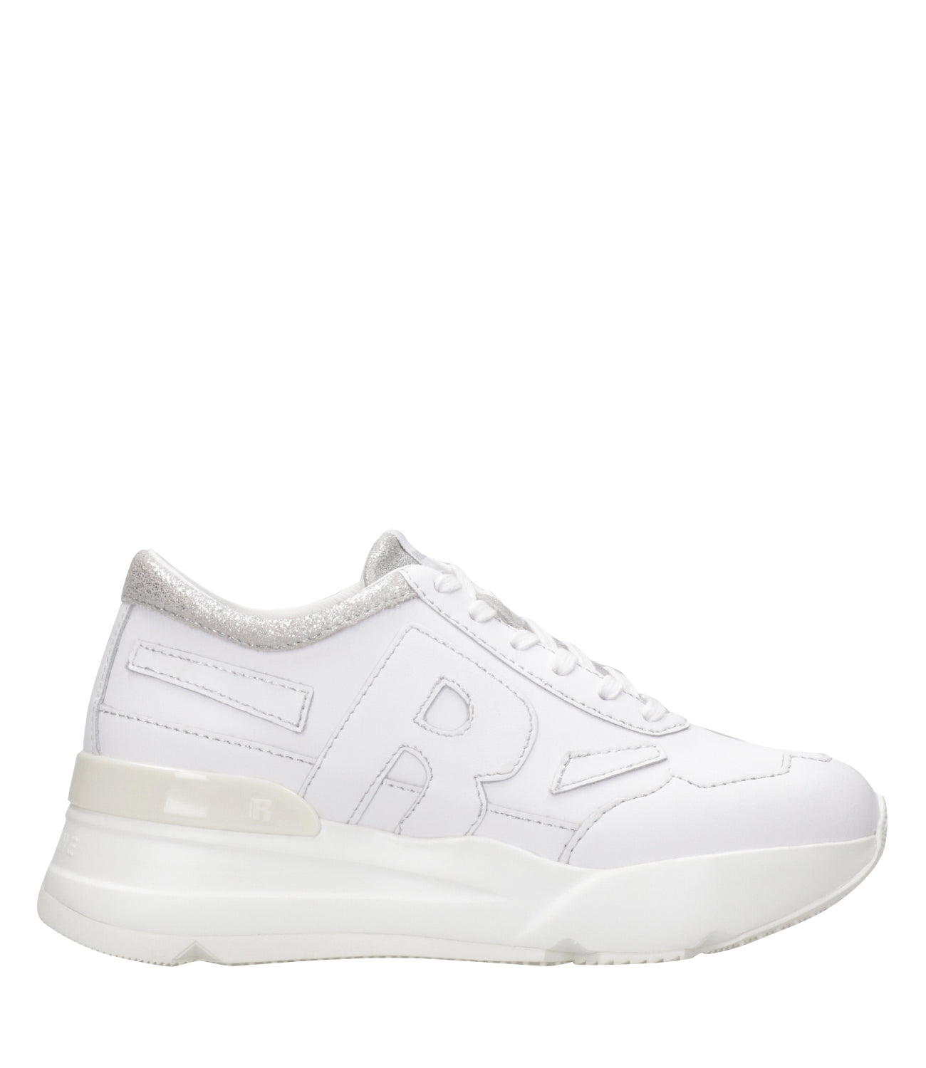 Rucoline | Sneakers R-Evolve Bomber Bianca e Argento