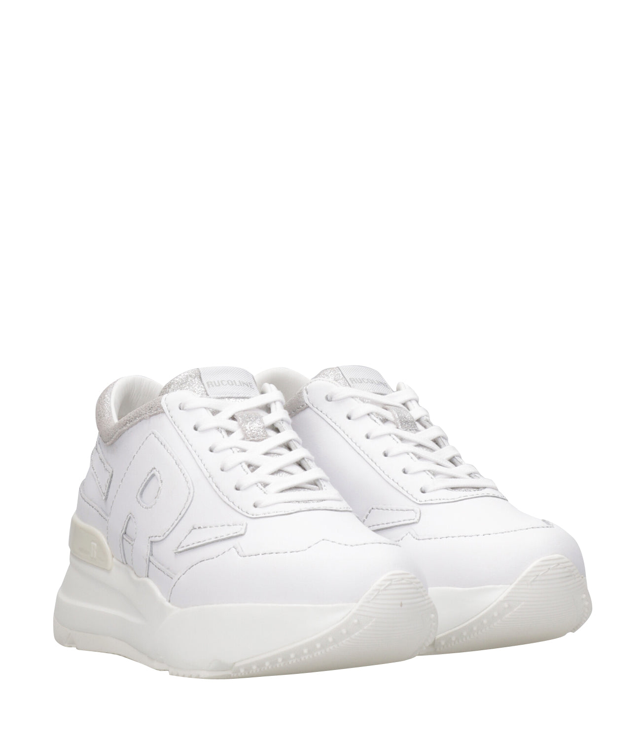 Rucoline | Sneakers R-Evolve Bomber Bianca e Argento