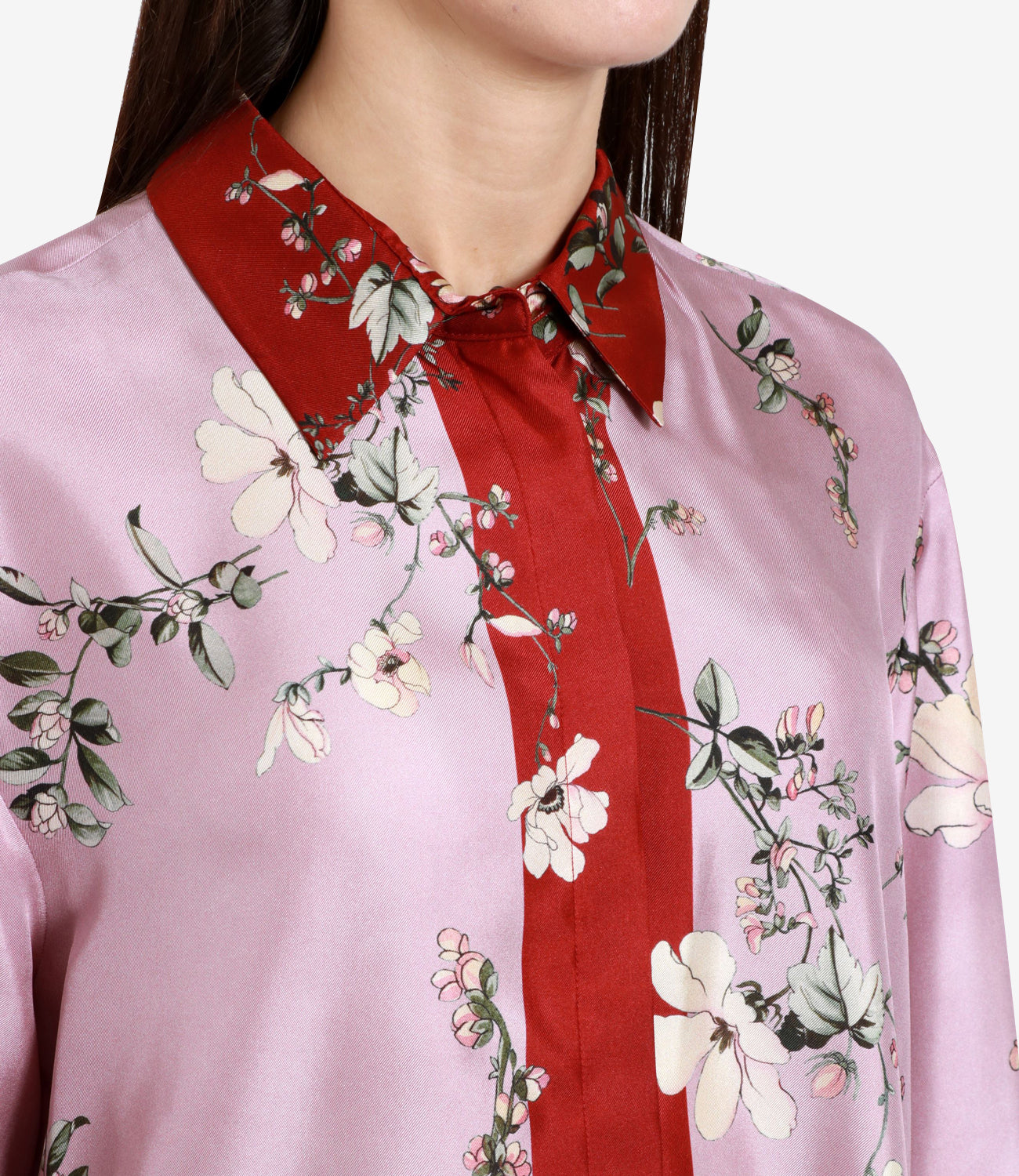 S Max Mara | Camicia Rosa e Bordeaux