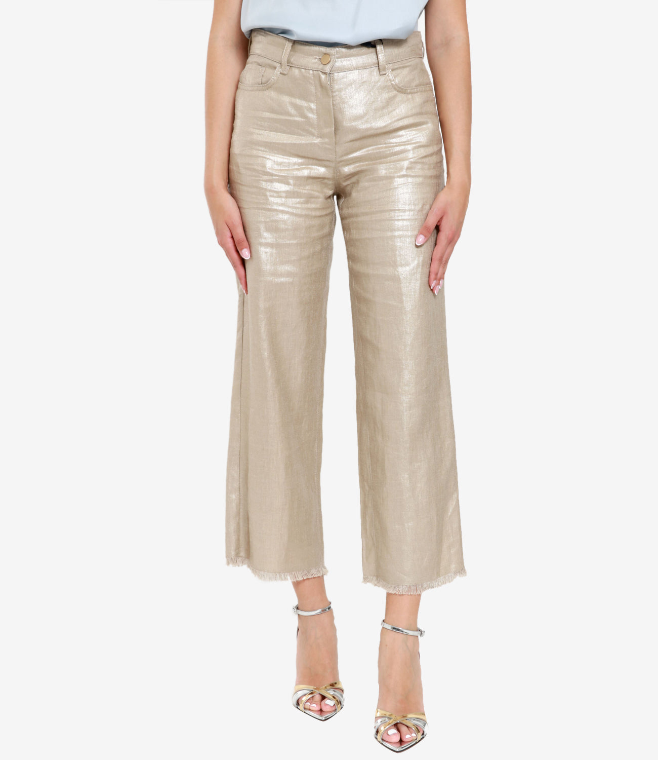 S Max Mara | Pantalone Bouquet Oro