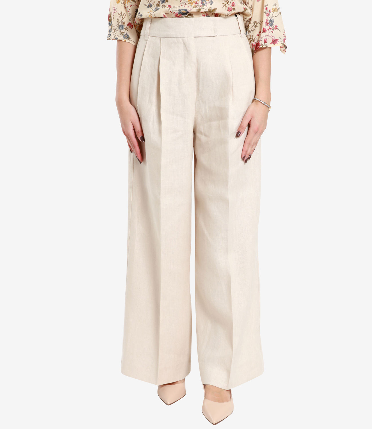 S Max Mara | Pantalone Lira Beige