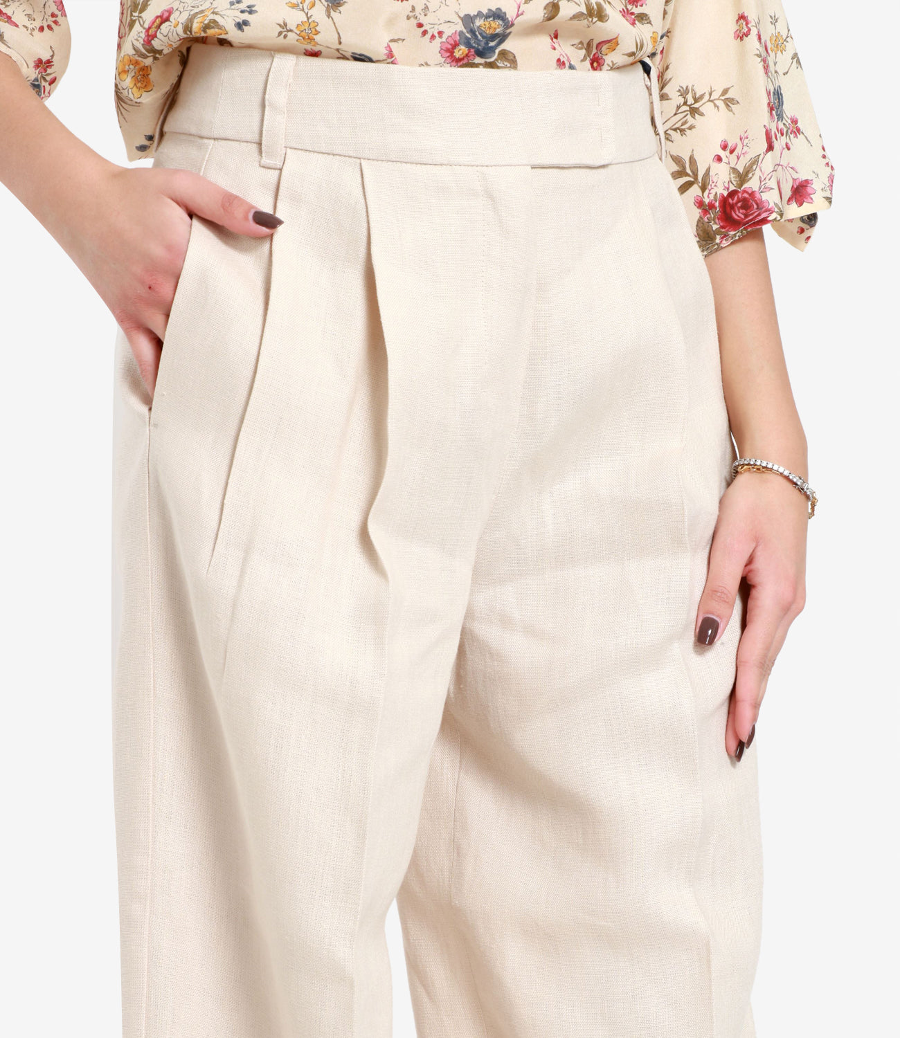 S Max Mara | Pantalone Lira Beige