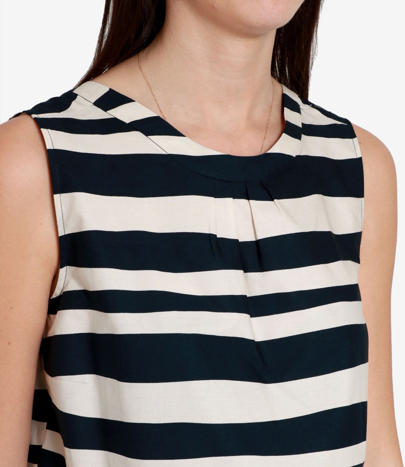 S Max Mara | Top Haway Navy Blue and White